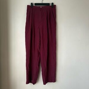 Vintage 90s Jennifer Moore Purple 100% Silk Trousers 4